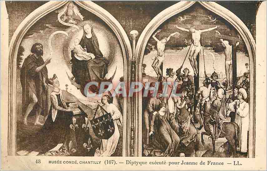 CPA MUSEE CONDE CHANTILLY(107)-Diptyque execute pour Jeanne de France