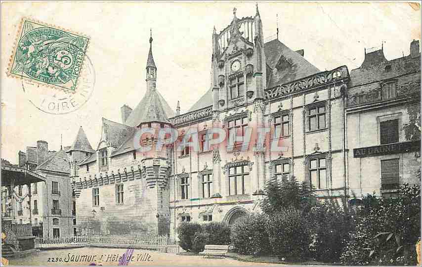 CPA SAUMUR-Hotel de ville