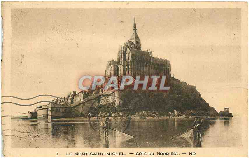 CPA MONT ST MICHEL-Cote Nord-Est