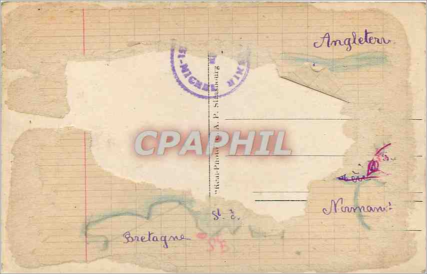 CPA MONT ST MICHEL  — Verso