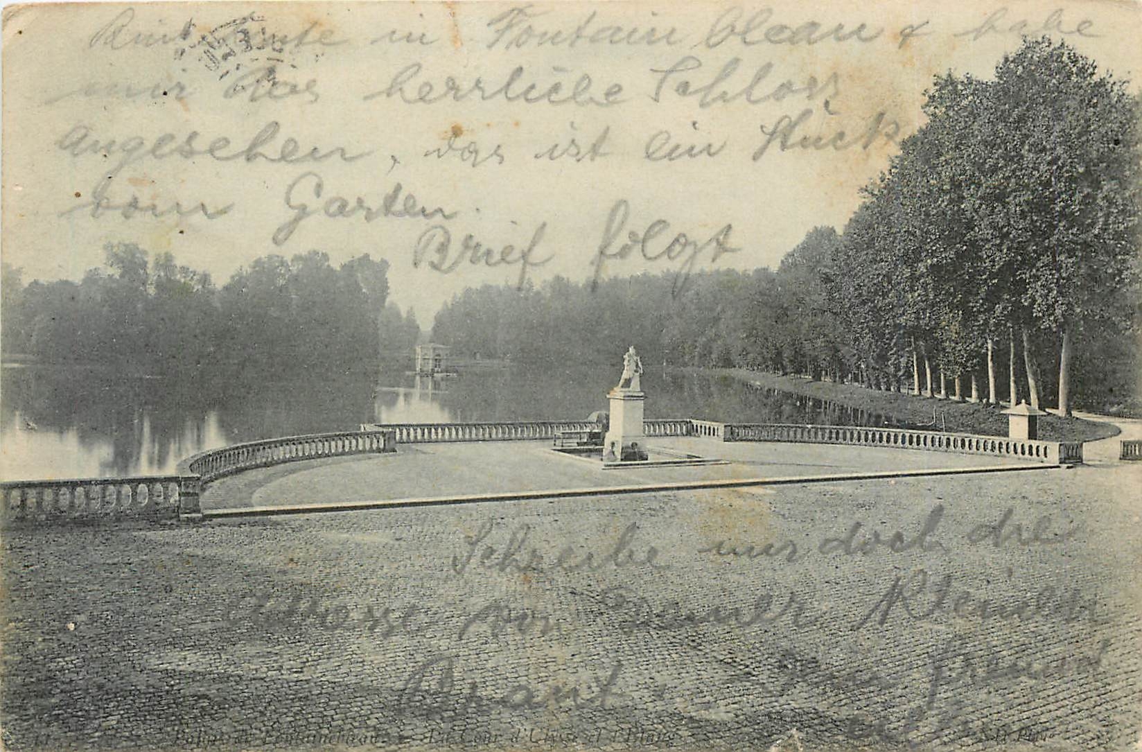 Blaue Quelle und Schloss — Ansicht vom Garten — Verlag: Ed. C. L. de L'École d'Art