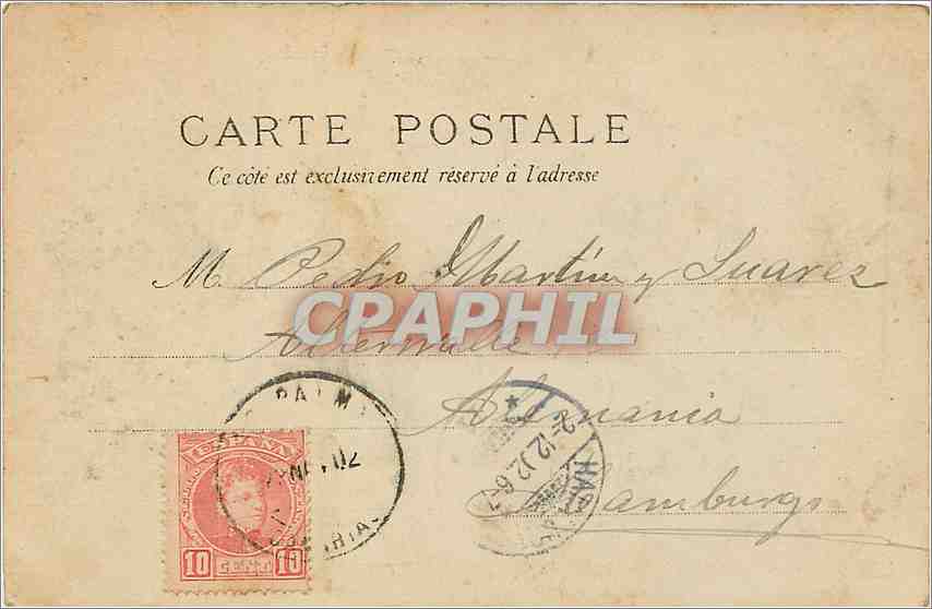 CPA Versailles-La bassin d'Apollo — Rückseite