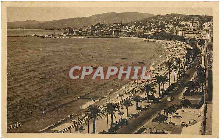 CPA Cote d'Azur-114-cannes-promenade de la Croisette
