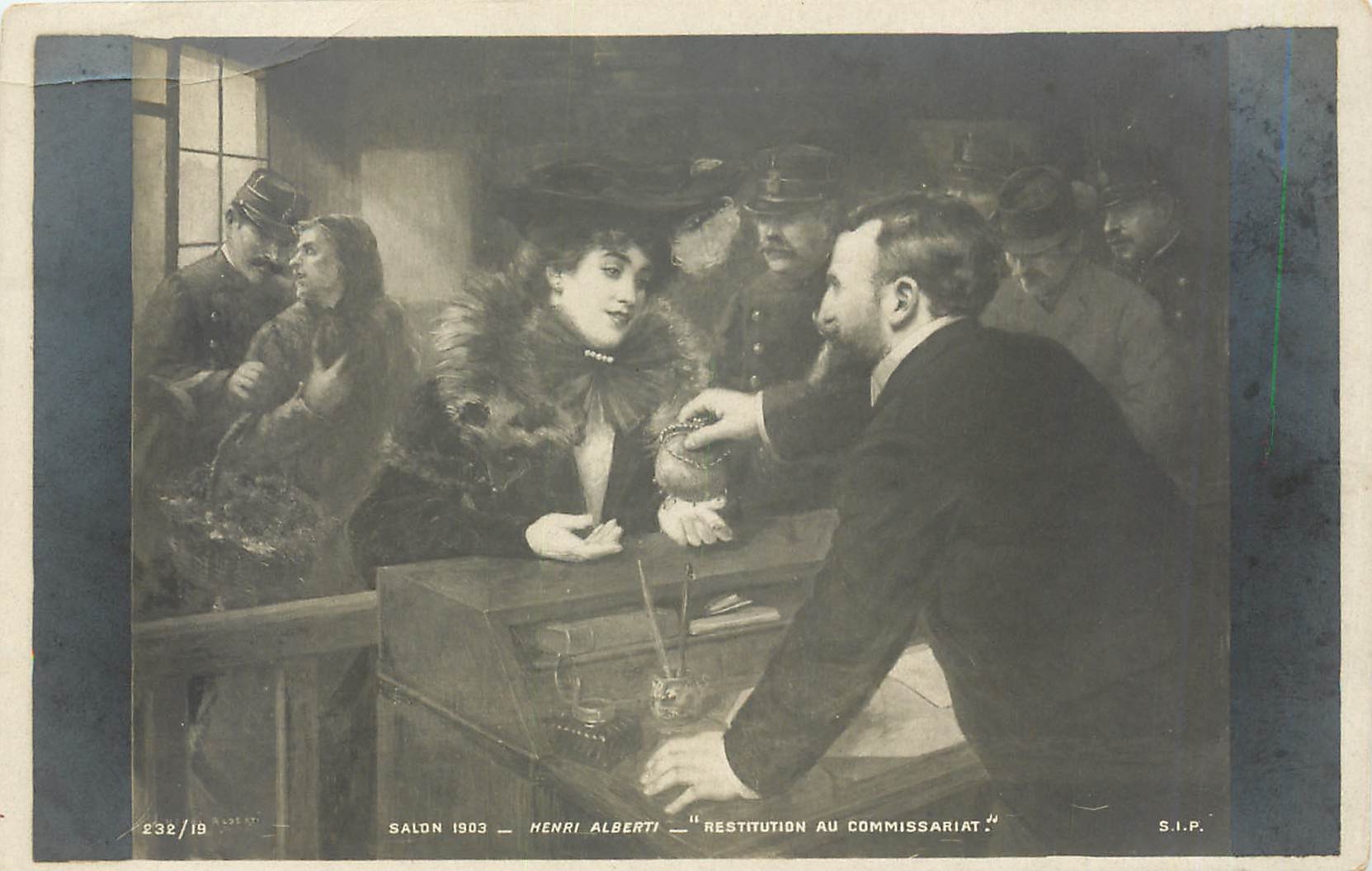 CPA Salon 1903 Henri Alberti Restitution au commissariat