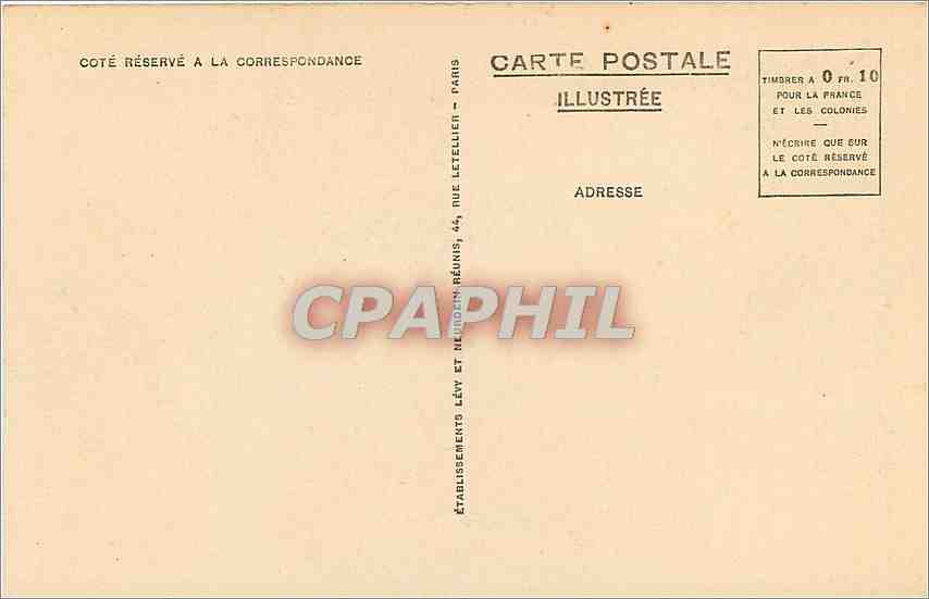 Saint-Malo - Les Remparts et la Tour Notre-Dame — Edit. Galeries Modernes LL, n° 217 — Verso