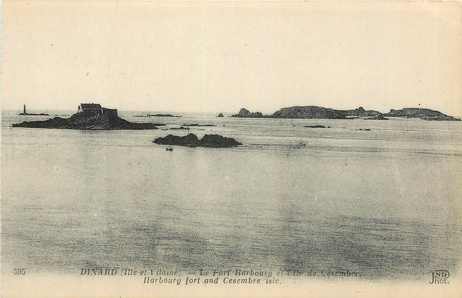 Dinard (Ille-et-Vilaine) — Le Fort Harbourg et l'Île de Césembre