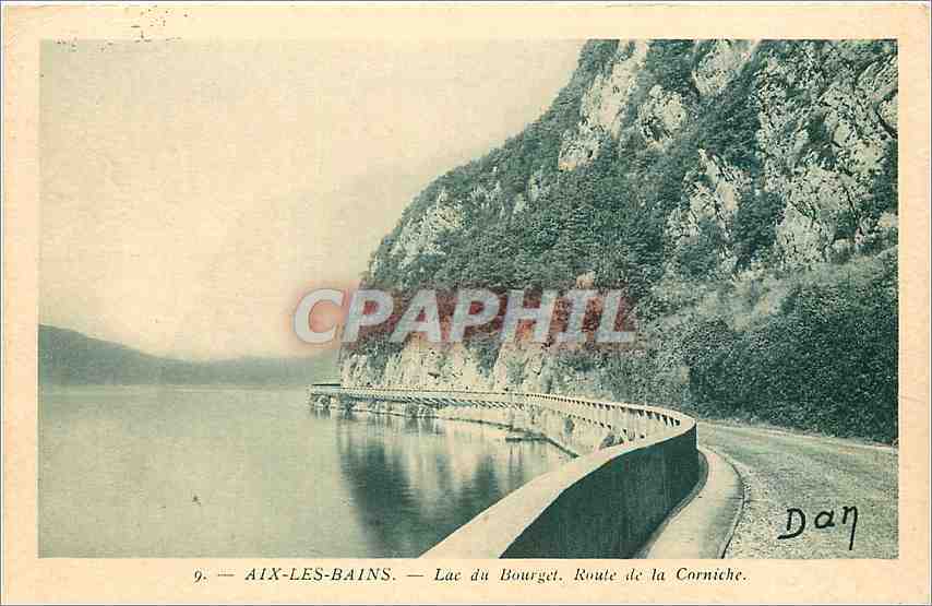 CPA Aix le bains-Lac du Bourget  route de la corniche