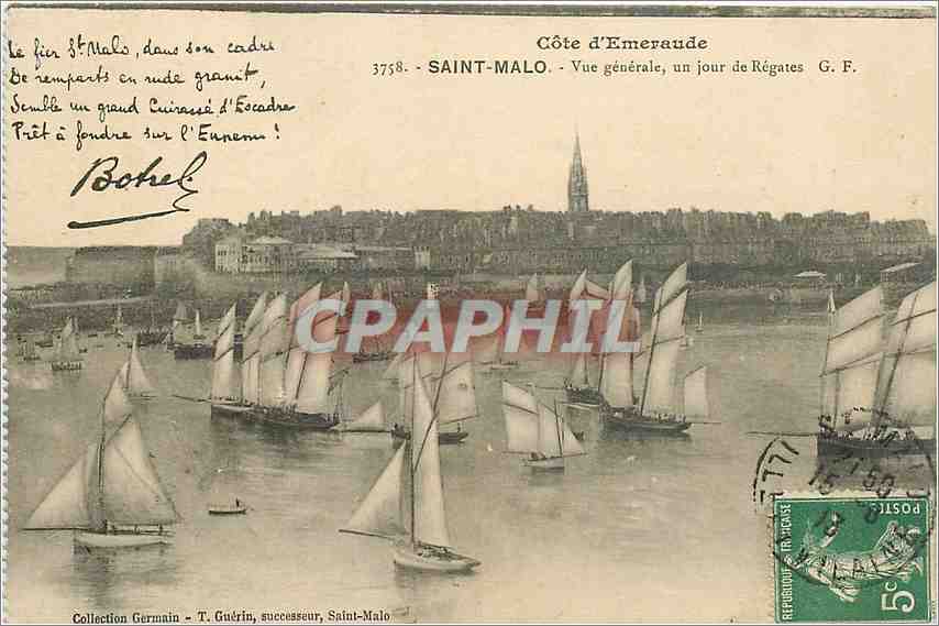 Saint-Malo - Côte d'Émeraude - Allgemeiner Blick, ein Regattentag - G. F.