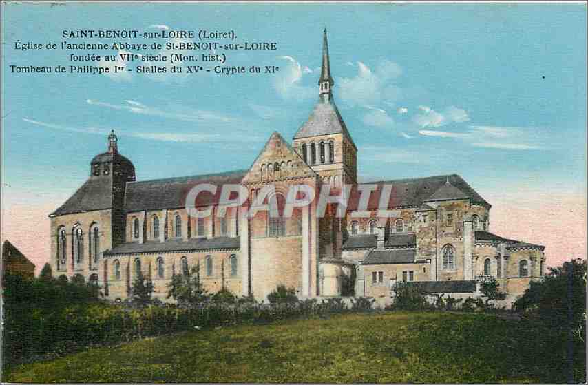 CPA Saint-Benoit sur Loire (Loiret).Eglise de l'Ancienne Abbaye de St benoit sur loire