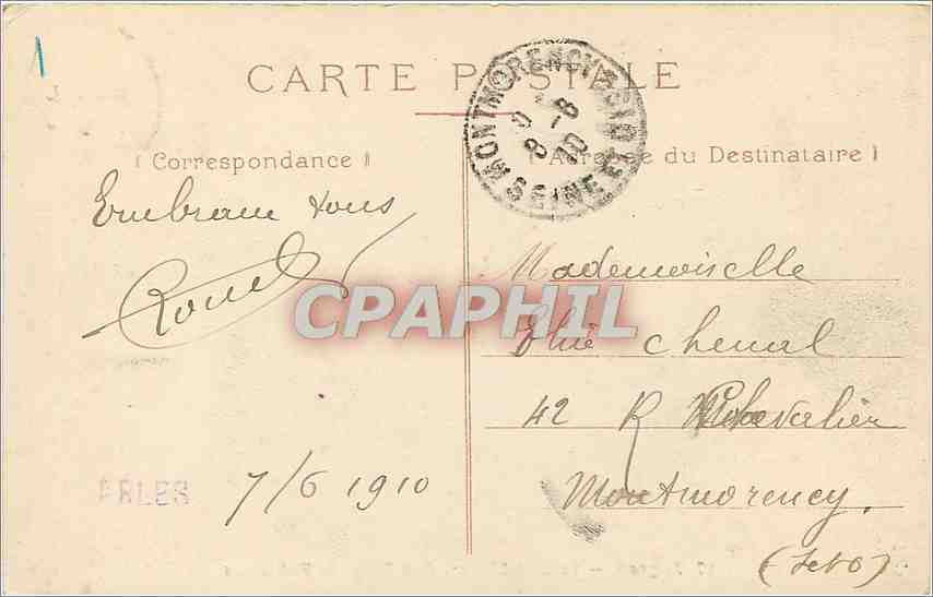 CPA Avignon-St benezet & la Chapelle St Nicolas — Verso
