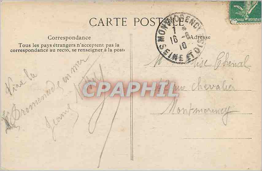 CPA Le Treport-Perspective du qui et du Port Bateaux — Rückseite