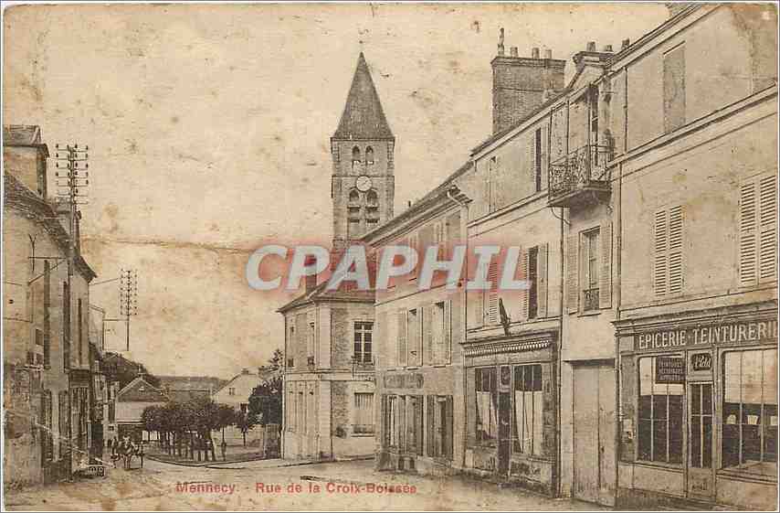 CPA Mennecy  rue de la Croix Boissee