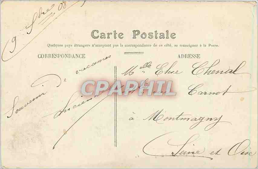 CPA Blois vue generale — Verso