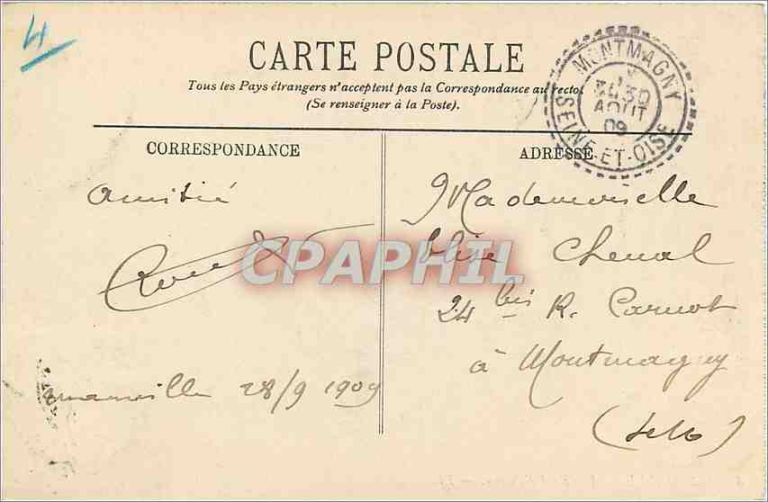 CPA Marseille Vue a vol d'oiseau LL — Rückseite
