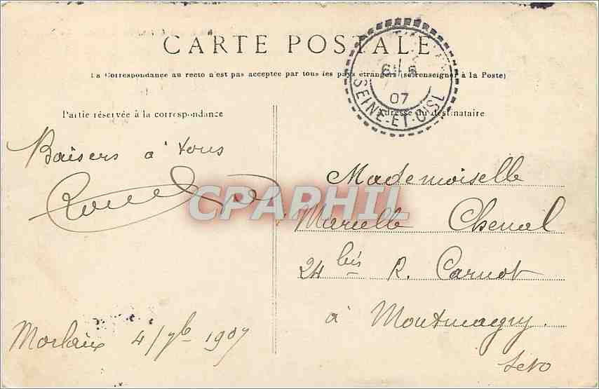 CPA Morlaix vue generale des Quai La manufacture des Tabacs le Viaduc — Rückseite