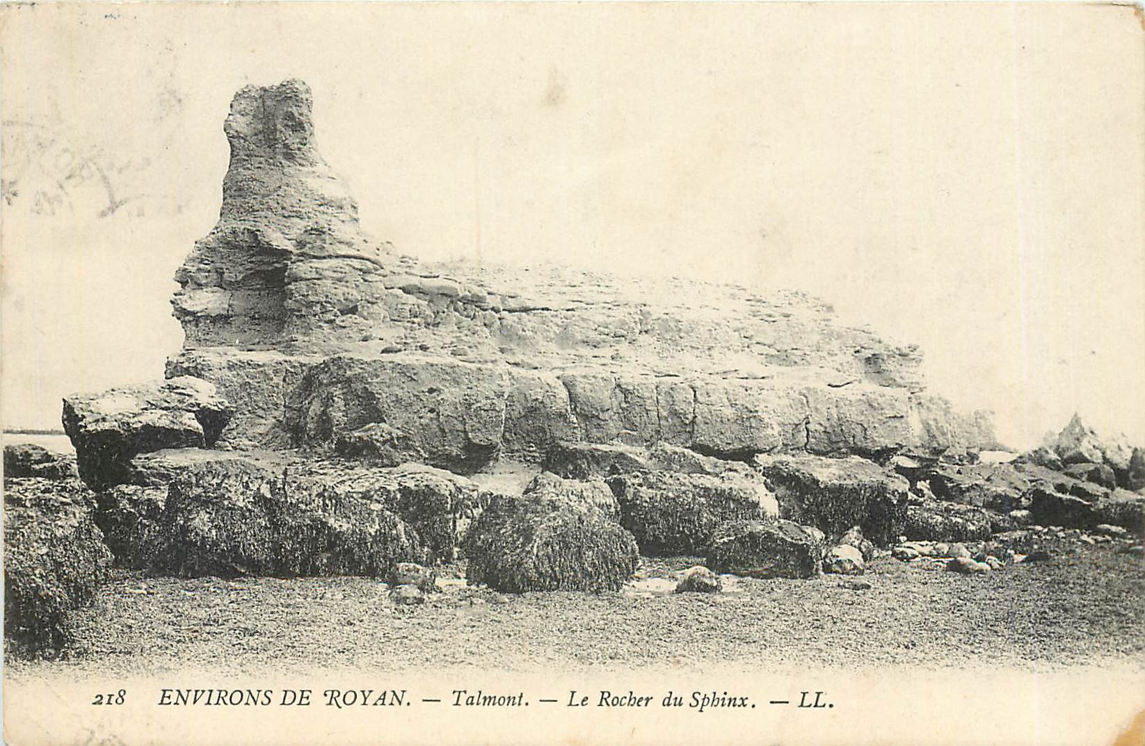 CPA Environs de royan Talmont le rocher du Sphinx LL