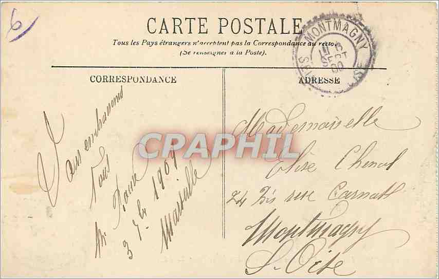 CPA Marseille les ilettes endoume et le Chateau d'if LL — Rückseite