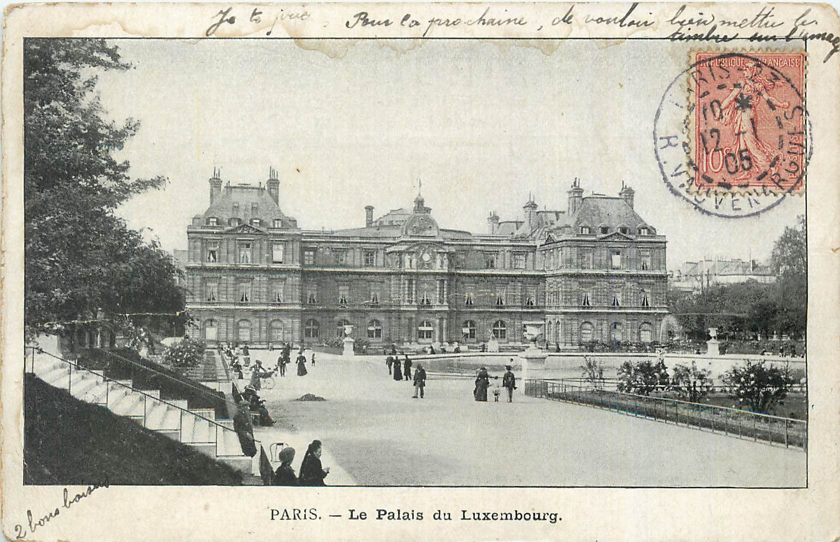 CPA Paris le palais de Luxembourg