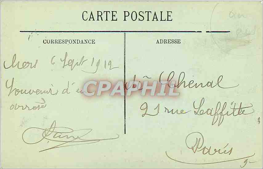 CPA Mers les bains la plage et la digue — Verso