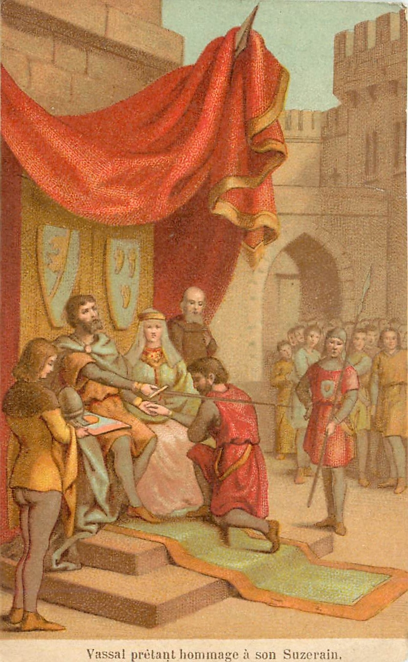 Chromo Vassal pretant hommage a son Suzerain
