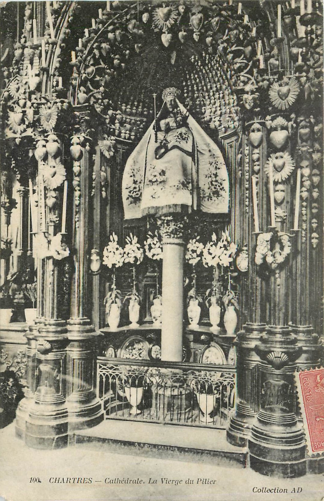 CPA Chartres Cathedrale la Vierge du Pilier