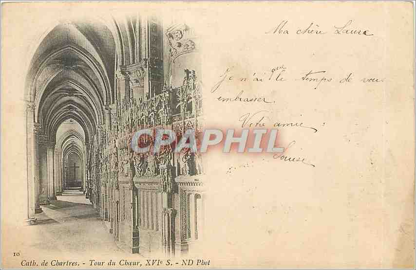 CPA Cath de chartres tour du cheour  XVI e s ND phot