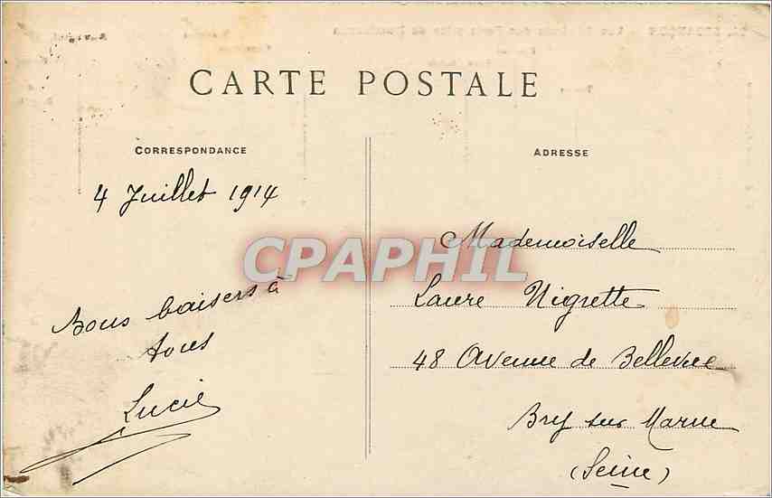 Besançon — Vue Générale des Forts prise de Montfaucon — Éditeur: Laffin, Besançon, n°24 — Rückseite