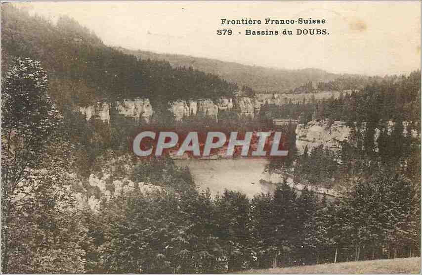 CPA Frontieres Franco Suisse 879 Bassins du Doubs
