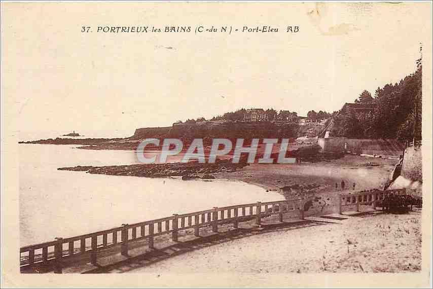 CPA Portrieux les Bains C du N port Eleu