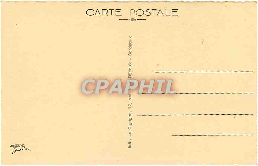 CPA Bordeaux la gare Saint Jean et l'hotel terminus — Verso