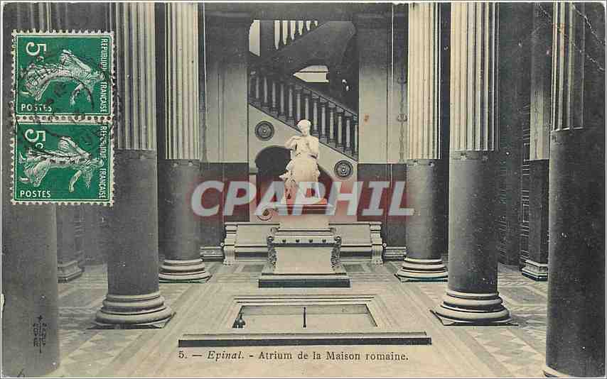 CPA Epinal Atrium de la maisn romaine