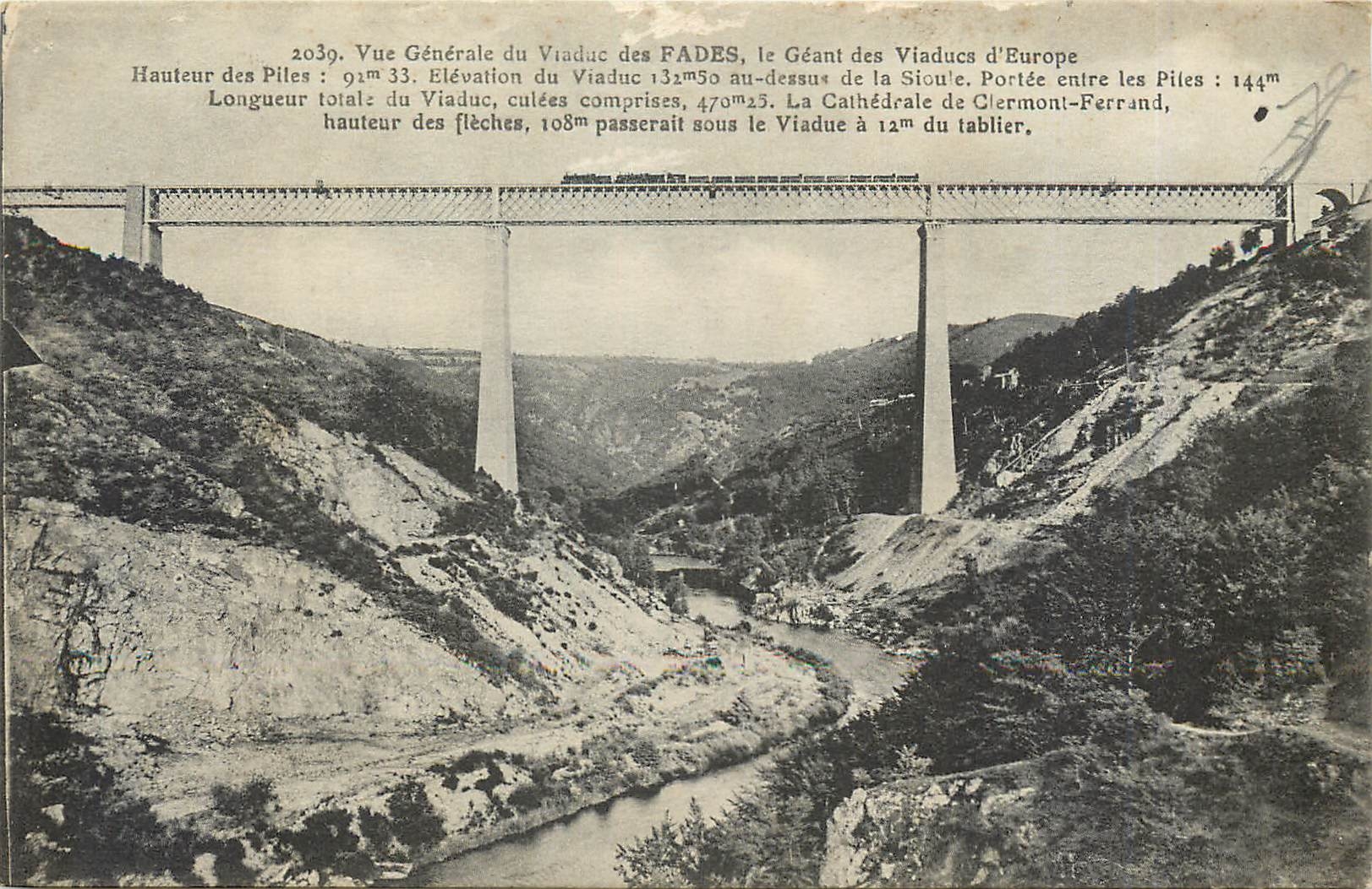 CPA 2039  vue generale du Viaduc des Fades  le Geant des viaducs d'Europe
