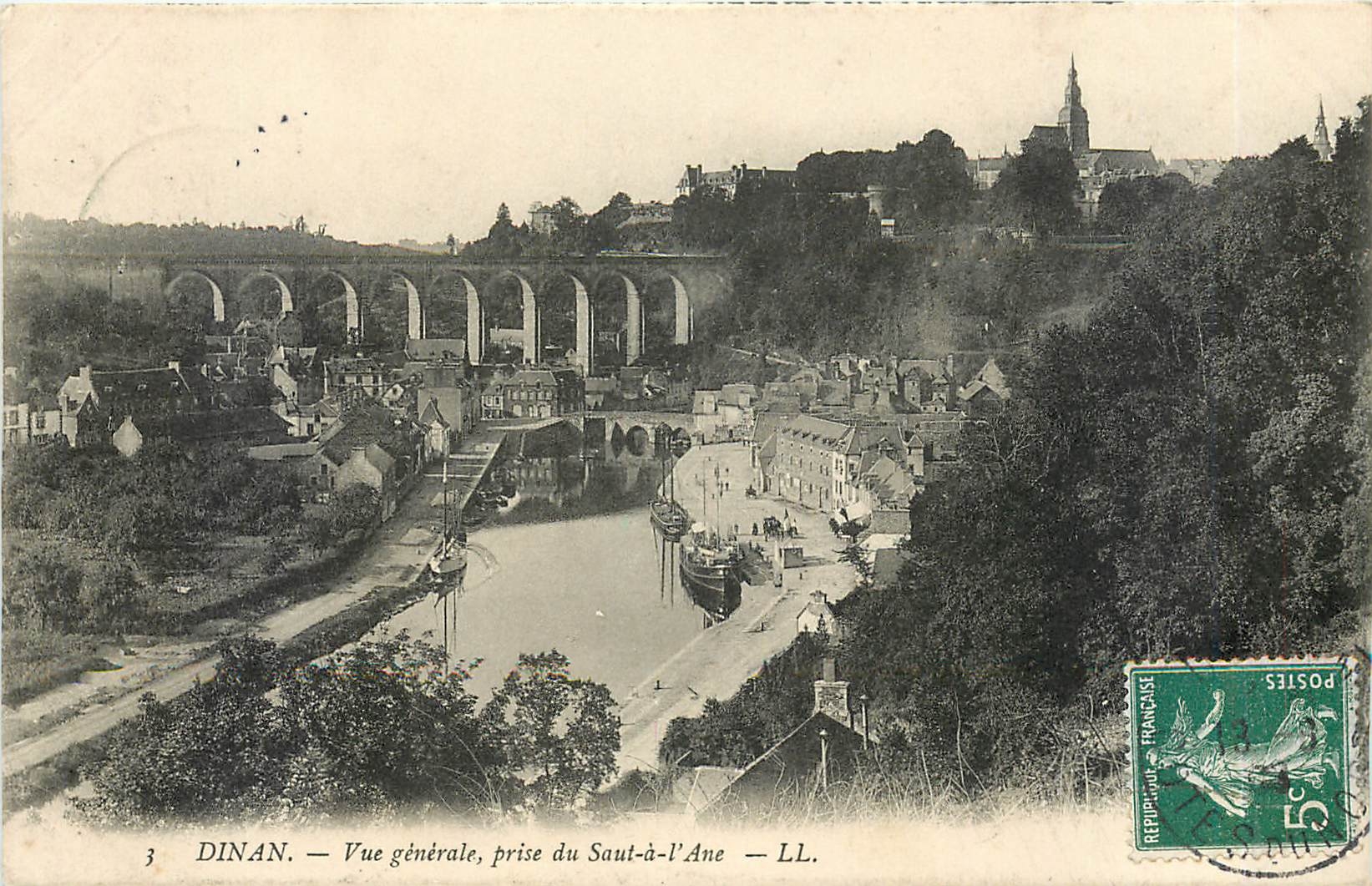 CPA Dinan vue generale prise du saut a l'Ane LL