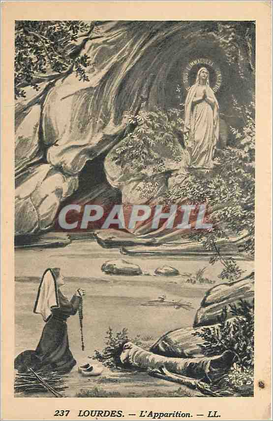 CPA Lourdes L' apparition