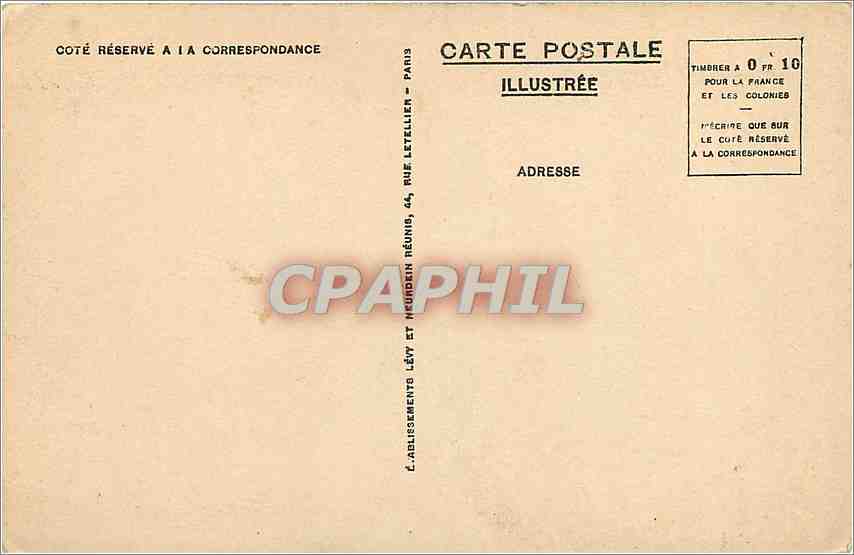 CPA Lourdes L' apparition — Verso