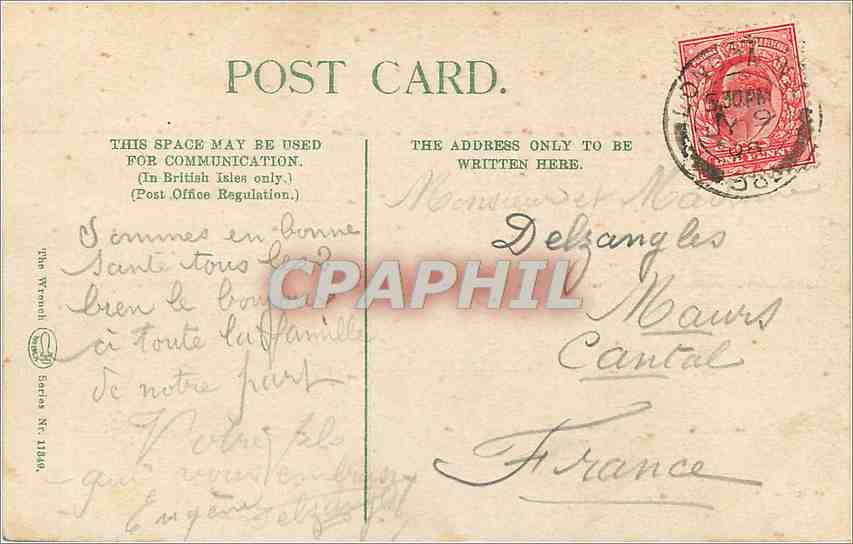 CPA London Hotels Cecil & Savoy — Back