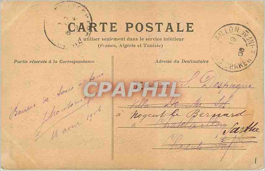 CPA Seracs au Mont blanc — Verso
