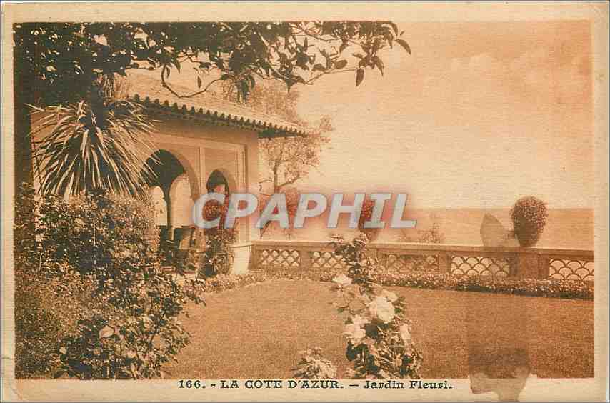 CPA La cote d' azur jardin Fleuri