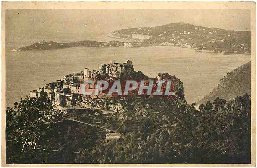 CPA Cote d' Azur alpes matitimes vue generale du village