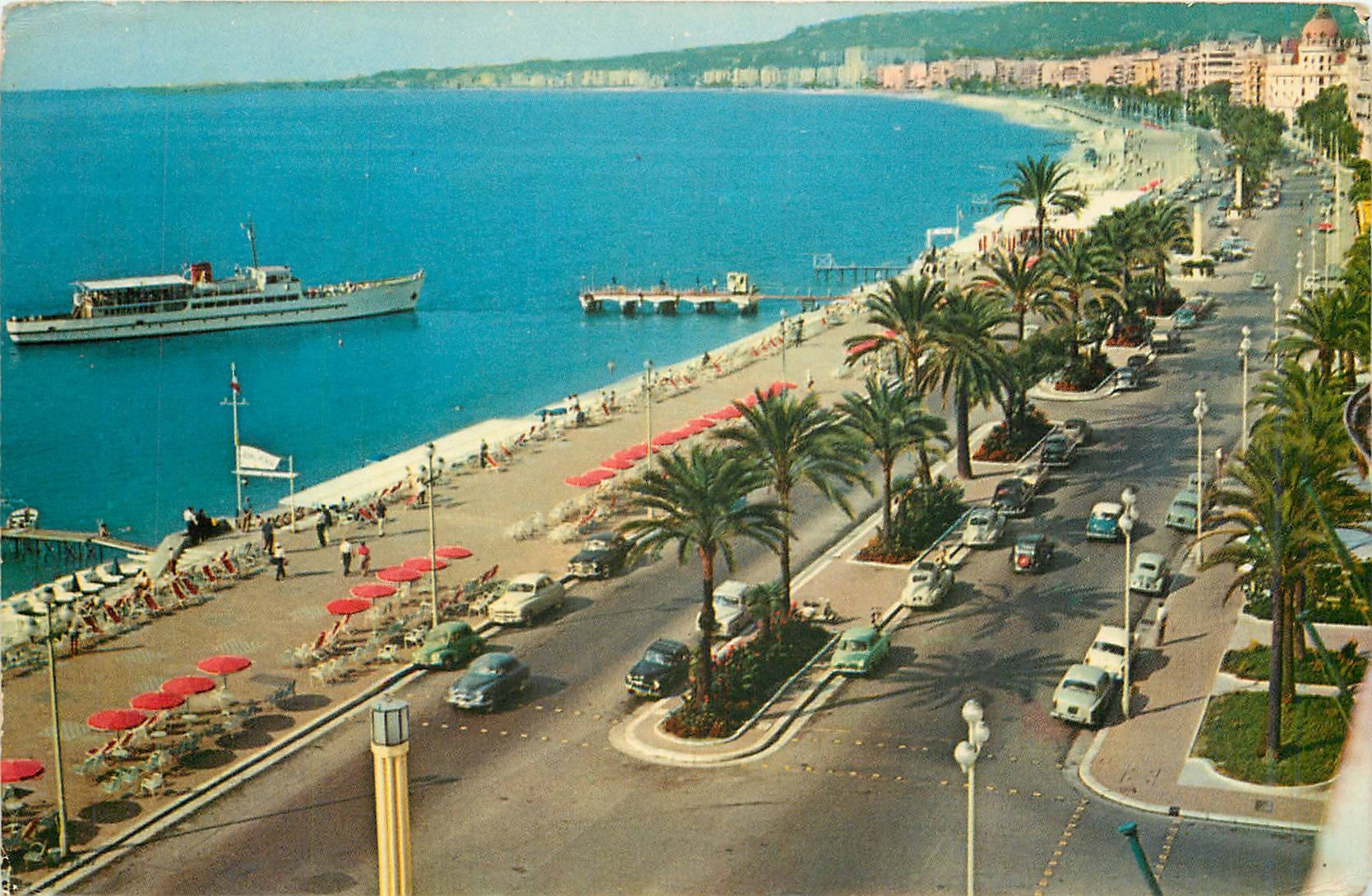 CPM Nice la promenade des Anglis vue prise de l'hotel Ruhl