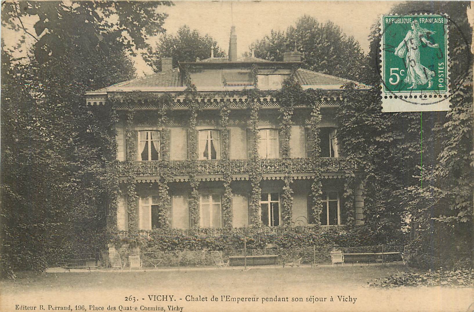 CPA Vichy Chalet de l'Empereur pendant son retour a vichy