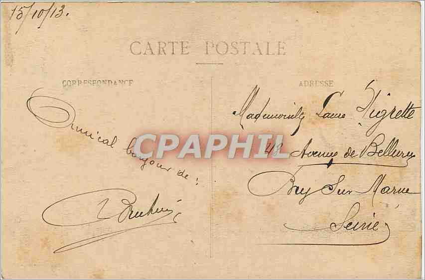 CPA Vichy Chalet de l'Empereur pendant son retour a vichy — Rückseite