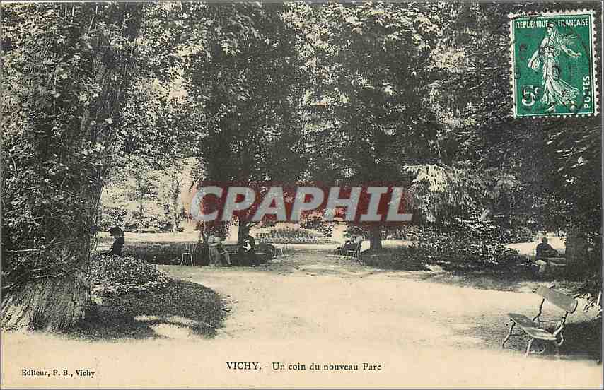 Vichy - Un coin du nouveau Parc — Éditeur P. B., Vichy