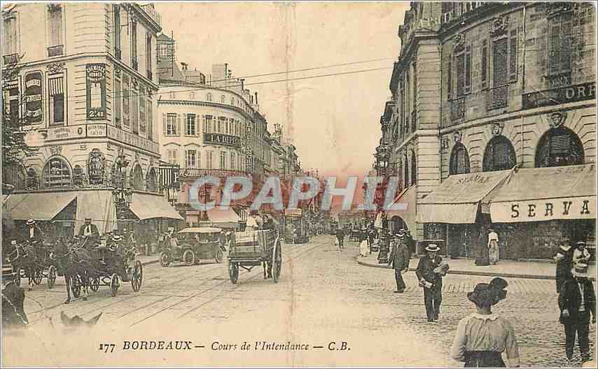 Bordeaux — Cours de l'Intendance — C.B. — Phototypie C.H. CHAMON
