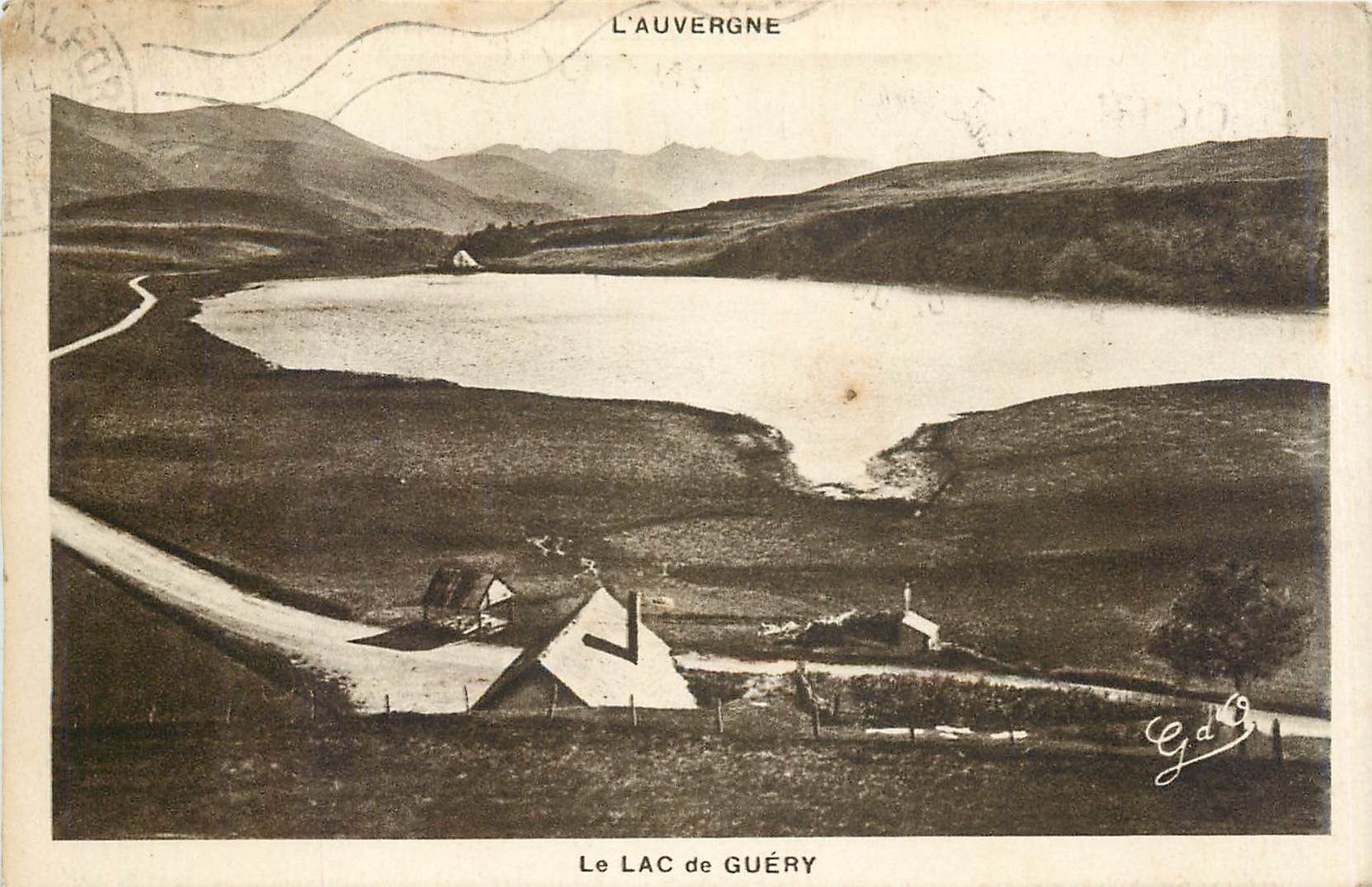 CPA L'Auvergne le lac de Guery