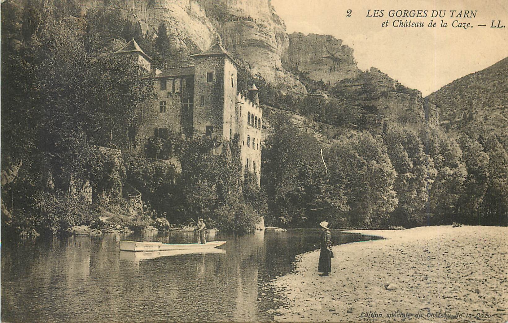 CPA Les gorges du tarn et chateau de la Caze LL