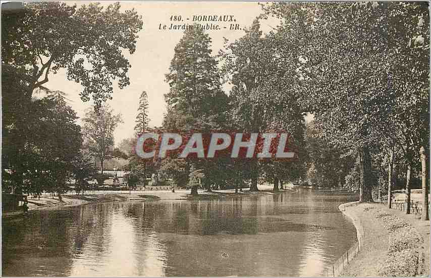 CPA Bordeaux Le jardin public BR