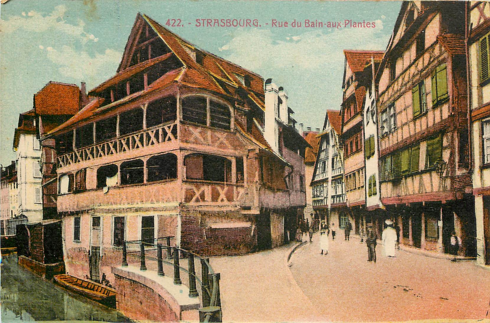 CPA Strasbourg Rue du Bain aux Plantes