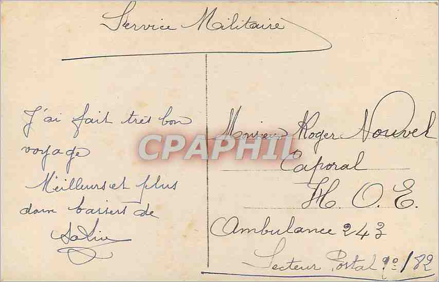 CPA Enfant — Verso