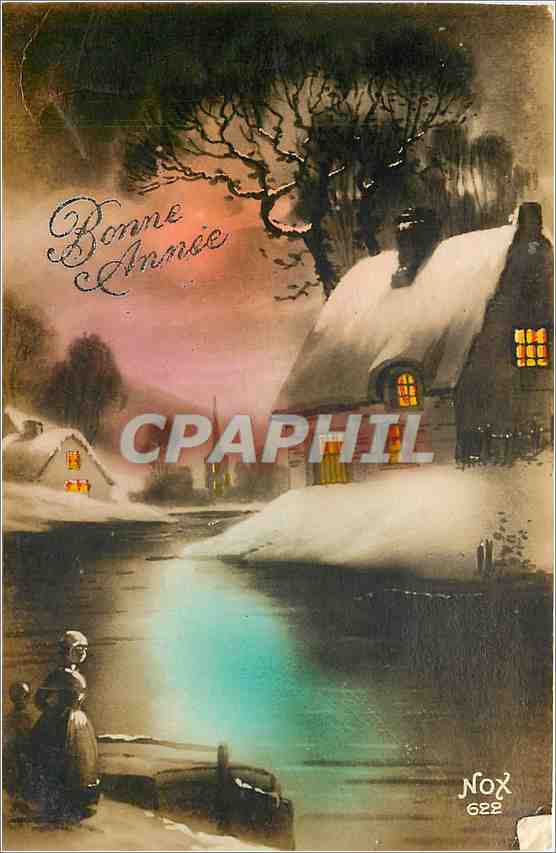 CPA Bonne Annee Maison